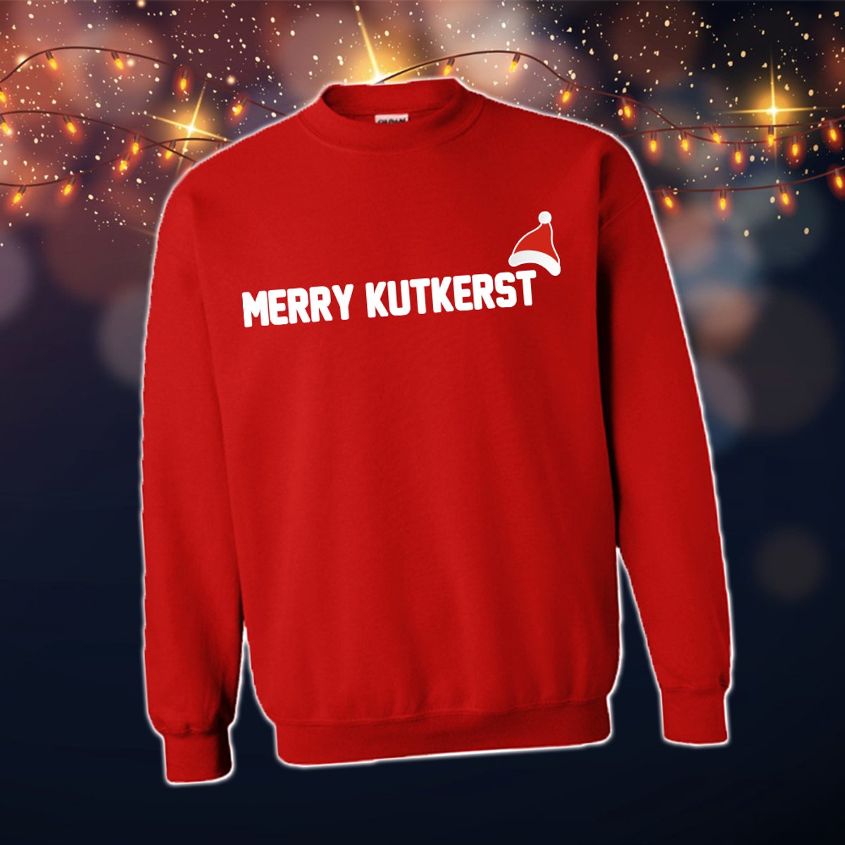 Foute Kersttrui Dames & Heren - Kersttrui met tekst Merry kut kerst | Kersttrui Maat M | Kersttrui Dames - Kersttrui Heren - Grappige Kersttrui met tekst | Namengigant | Incl. 2 jaar garantie